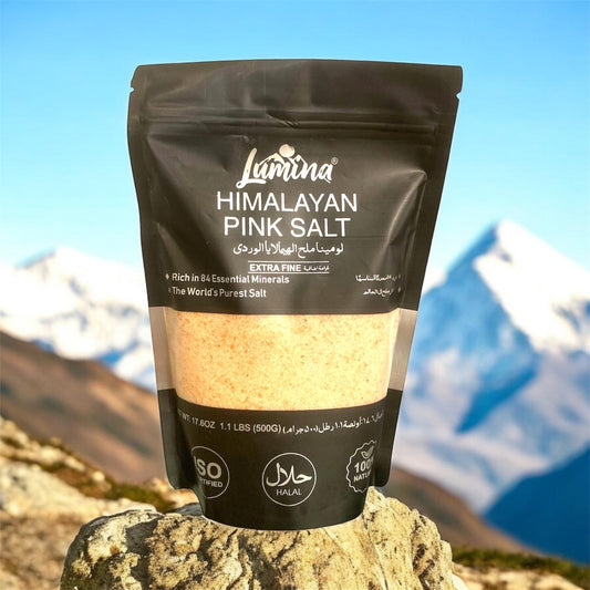 Lumina Himalayan Pink Salt  Extra Fine - 1.1 lbs (500g)