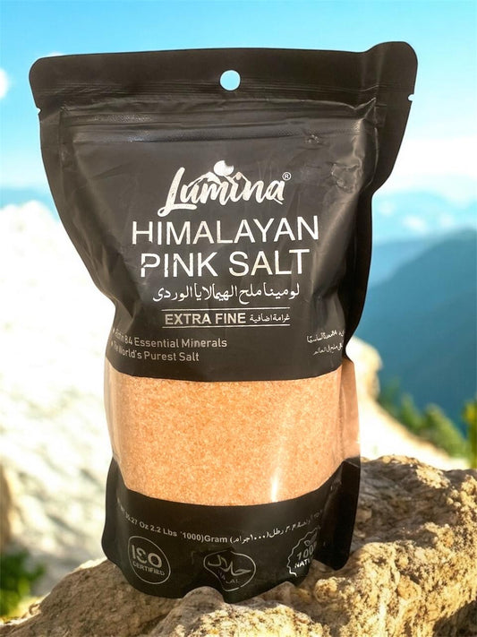 Lumina Himalayan Pink Salt  Extra Fine - 2.2 lbs (1000g)