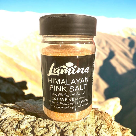 Lumina Himalayan Pink Salt Extra Fine Plastic Shaker - 0.55 lbs (250g)